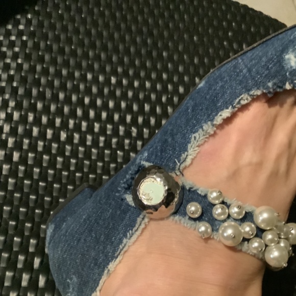 MIU MIU denim shoes with pearls, size 39 - Picture 7 of 10